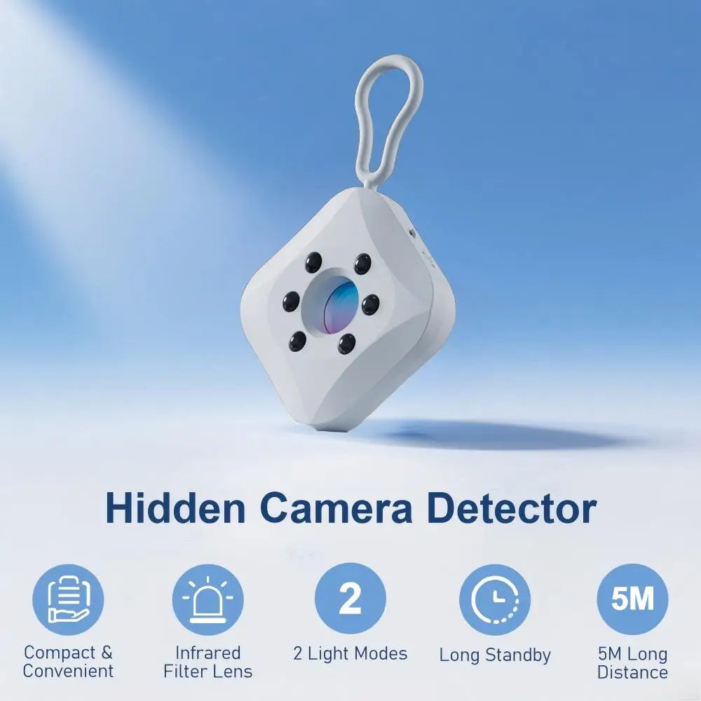 Hidden Camera Detector Small Hidden Camera Finder Spy Camera Detector For Hotel,Home, Bedroom, Bathroom, Etc USB Rechargeable