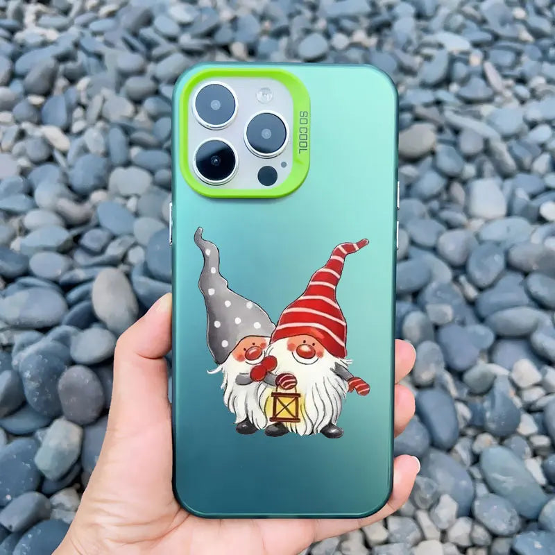 Cute Merry Christmas Santa Claus Phone Case for iPhone 16 15 14 Pro Max 13 12 11 Pro Max Mini 15 14 Plus Shockproof Laser Covers