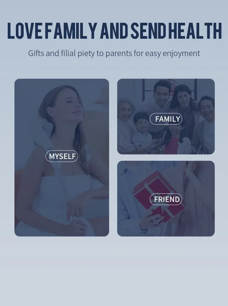 Electric Shoulder Kneading Massage Shawl Automatic Neck Back Massager Wireless Back Muscle Trapezius Relaxing Massage Pillow