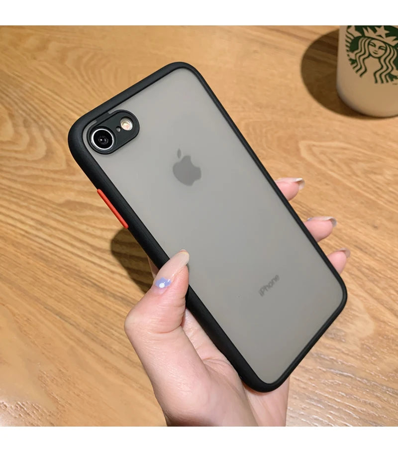 The New Anti-drop 2 in 1 Case For iphone SE 2020 Phone Case for iphone 7 8 SE2 2020 2022 Frosted Fine Pore Skin Protection Cases by Quickfindgoods