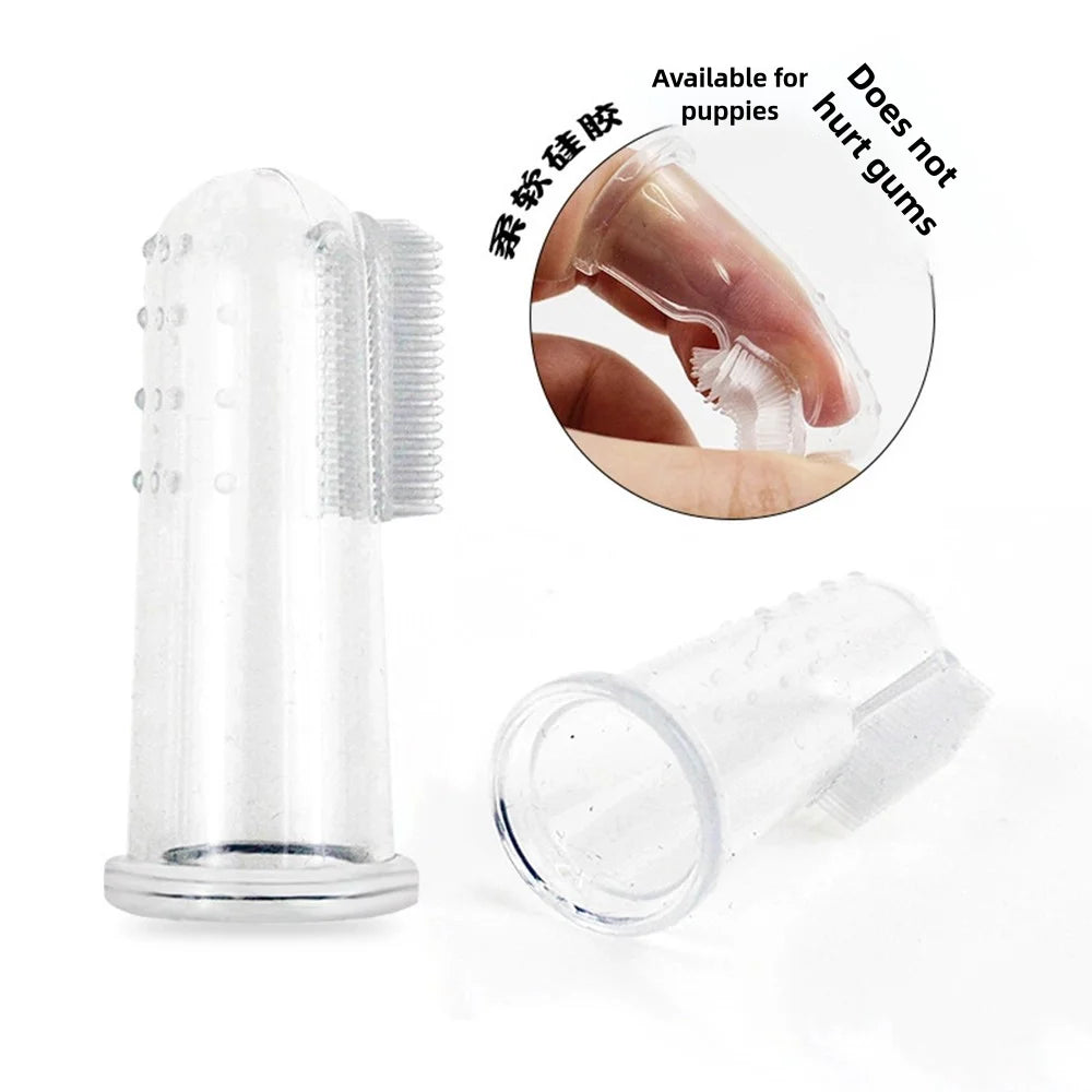 Pet Silicone Finger Cots Toothbrush Cats Dogs Brushing Finger Cots Pet Teeth Oral Cleaning Products In Addition Perros by Quickfindgoods