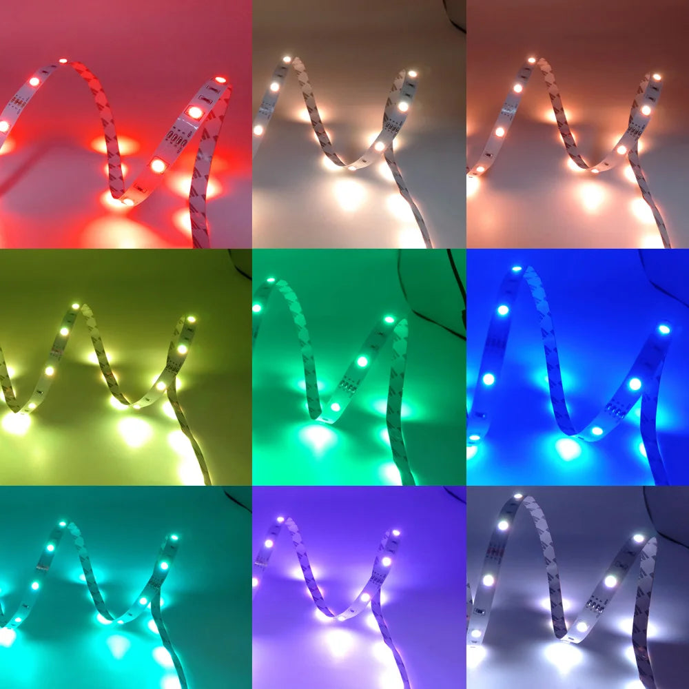 Usb Led Strip 5V 5050 Smart Led Light For Wall Room Bluetooth Wifi Alexa 15 20 Meter Rgb Tape Tv Backlight Led Ribbon Band Luces by Quickfindgoods
