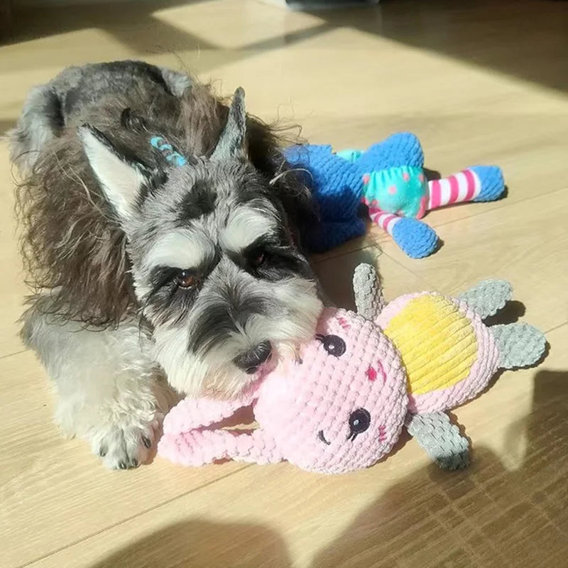 Cute Animals Plush Pet Toys for Small Dogs Squeaky Puppy Dog Chew Toy Clean Teeth mascotas Accessories Stuffed Shih Tzu Products by Quickfindgoods