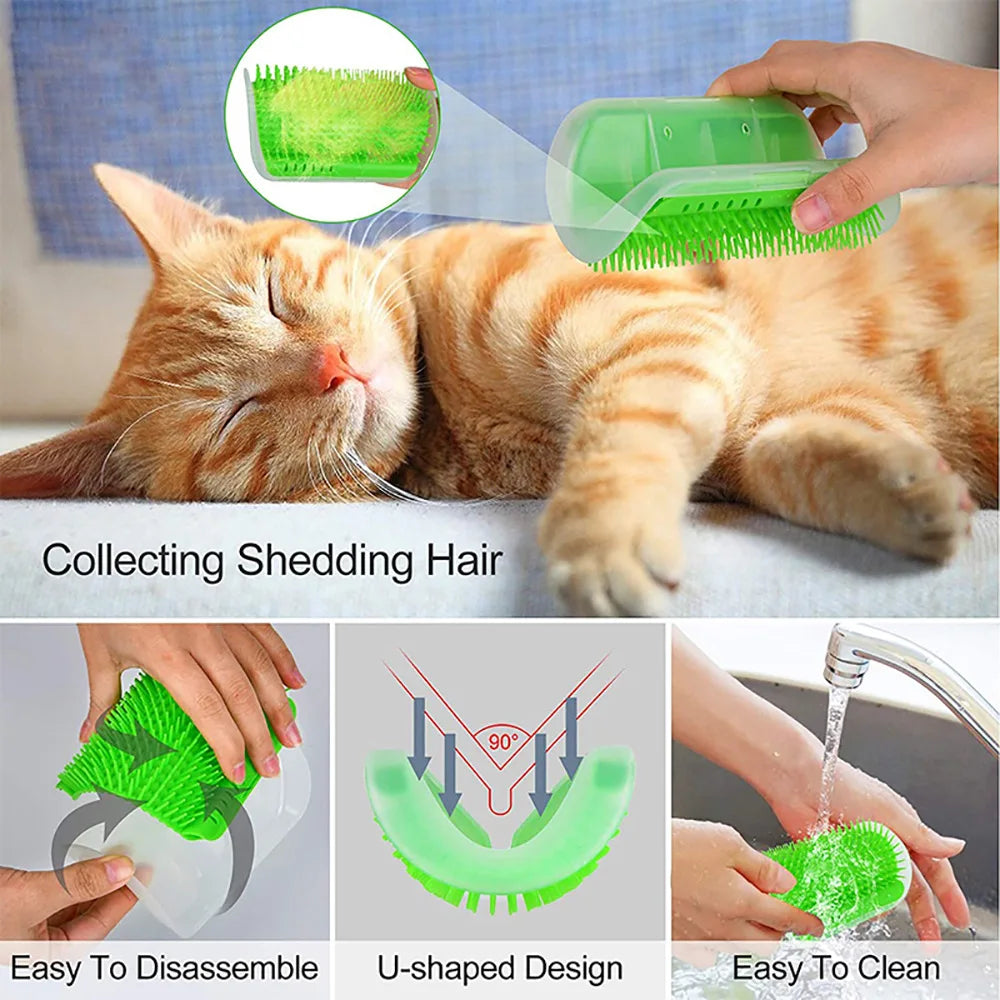 Best-selling Item Massager for Cats PP Material Pets Goods Brush Remove Hair Comb Grooming Table Dogs Care Royal by Quickfindgoods