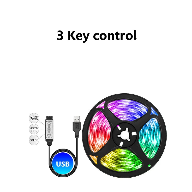 Usb Led Strip 5V 5050 Smart Led Light For Wall Room Bluetooth Wifi Alexa 15 20 Meter Rgb Tape Tv Backlight Led Ribbon Band Luces by Quickfindgoods